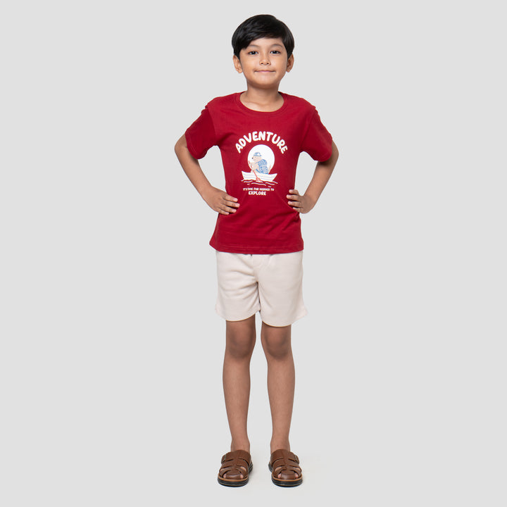 Little M Bear Adventure Kaos Anak Laki-laki