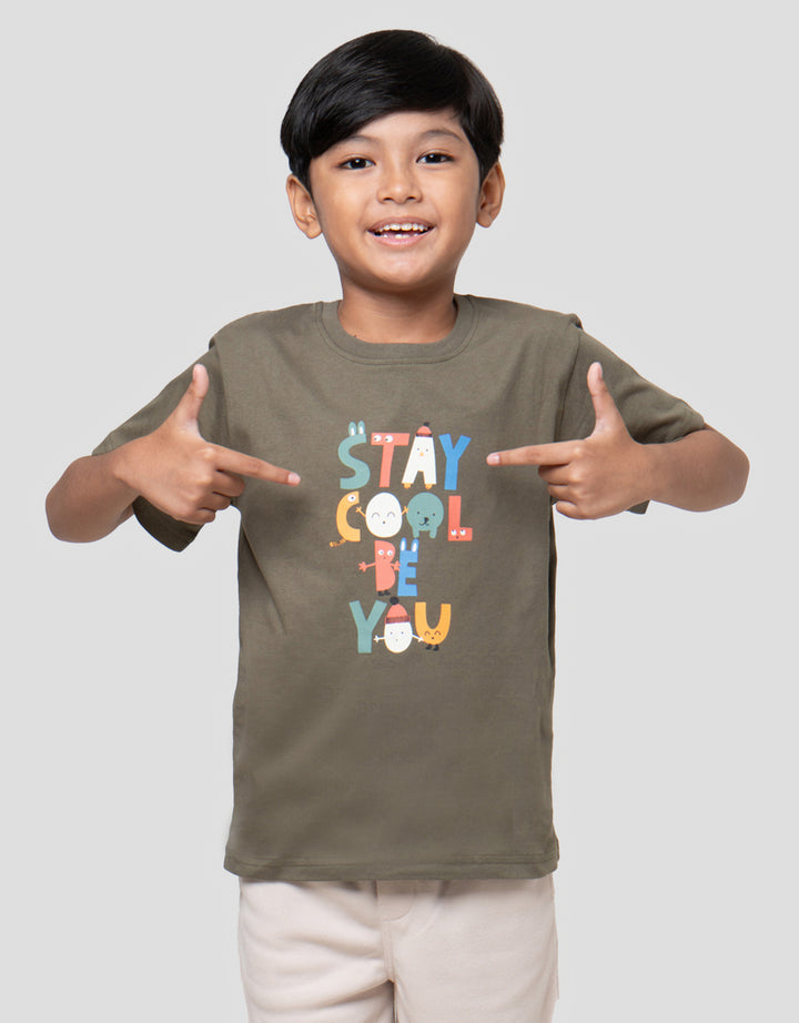 Little M Stay Cool Be You Kaos Anak Laki-laki