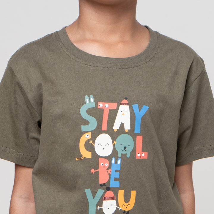 Little M Stay Cool Be You Kaos Anak Laki-laki