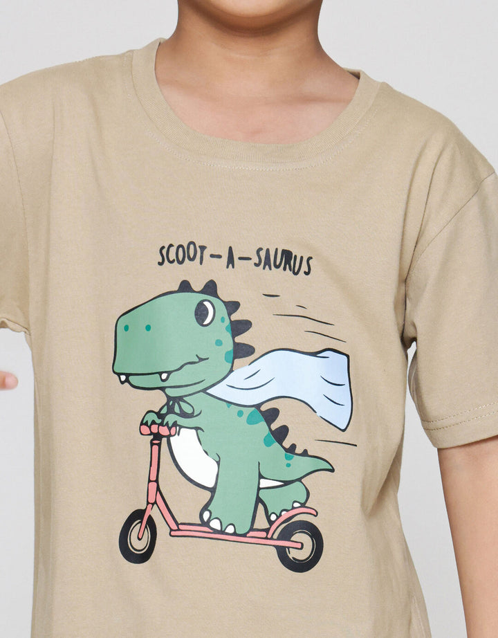 Little M Scoot Saurus Kaos Anak Laki-laki