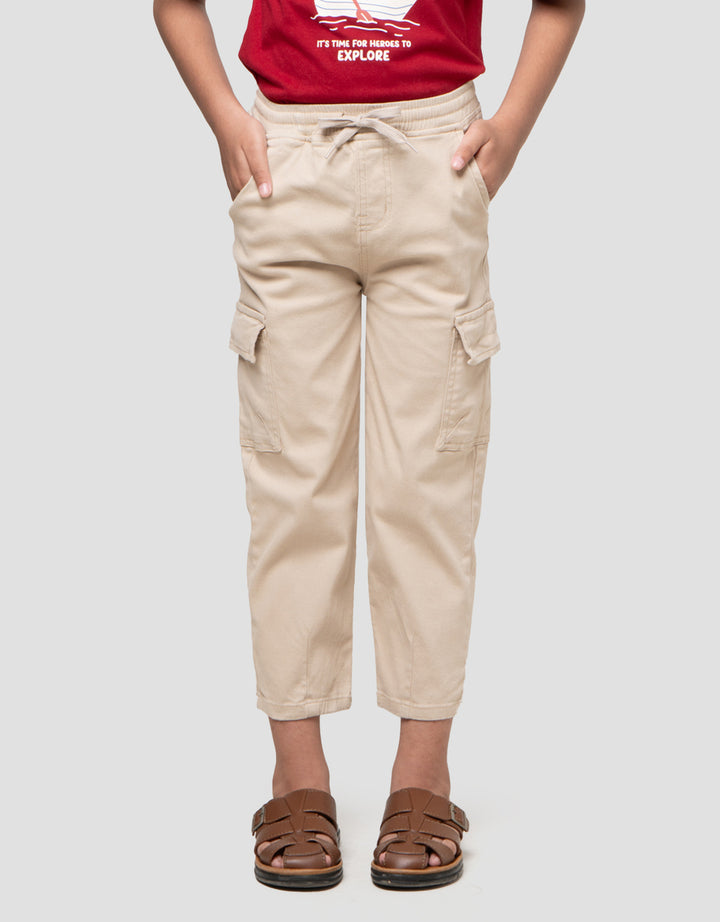 Little M Strech Baggy Kantong Celana Panjang Anak Laki-laki