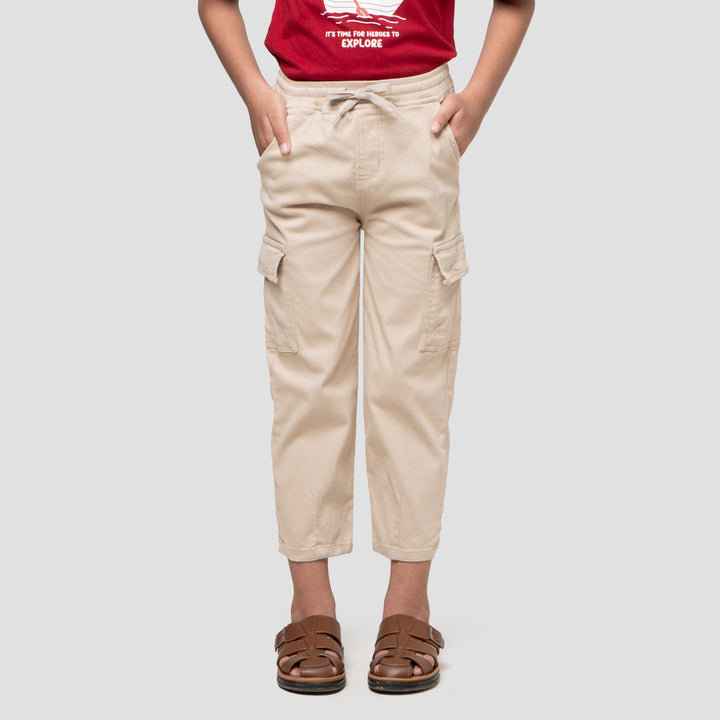 Little M Strech Baggy Kantong Celana Panjang Anak Laki-laki