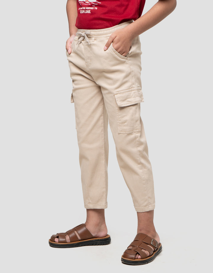 Little M Strech Baggy Kantong Celana Panjang Anak Laki-laki