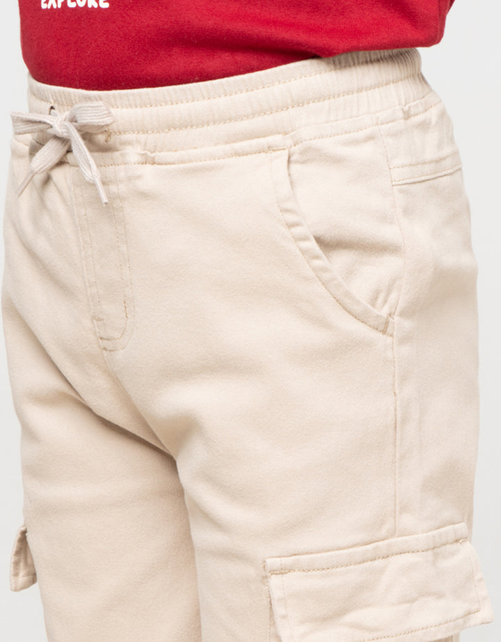 Little M Strech Baggy Kantong Celana Panjang Anak Laki-laki