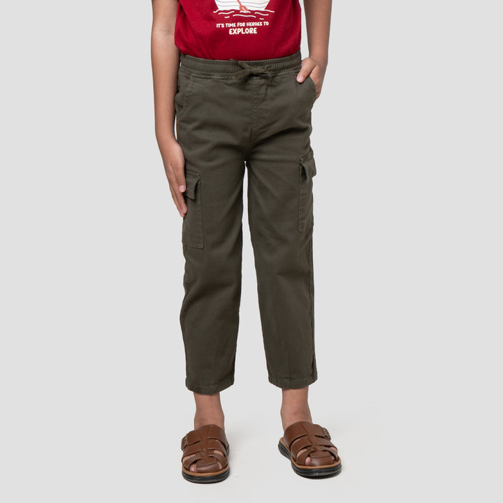 Little M Strech Baggy Kantong Celana Panjang Anak Laki-laki