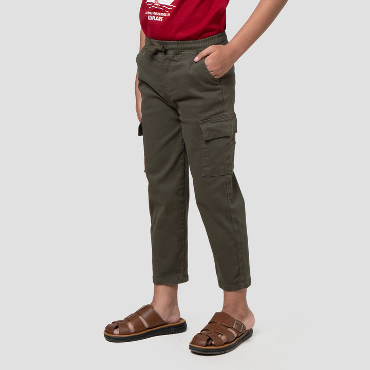 Little M Strech Baggy Kantong Celana Panjang Anak Laki-laki