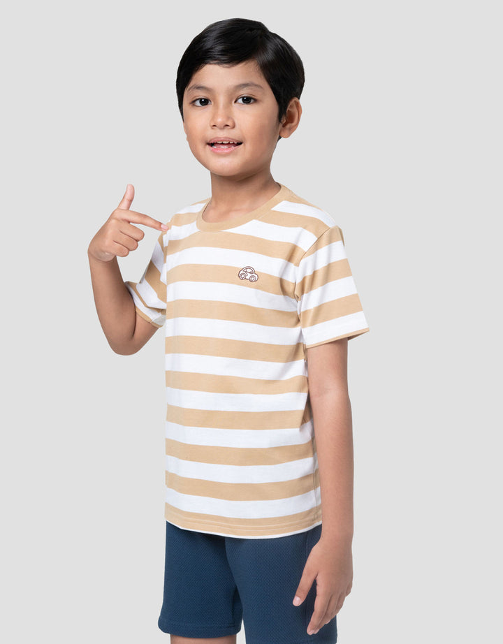 Little M Yarn Dyed Slr Besar Kaos Anak Laki-laki