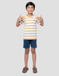 Little M Yarn Dyed Slr Besar Kaos Anak Laki-laki