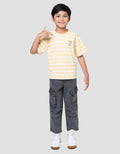 Little M Yarn Dyed Slr Sedang Kaos Oversize Anak Laki-laki