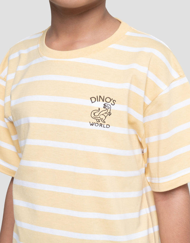 Little M Yarn Dyed Slr Sedang Kaos Oversize Anak Laki-laki