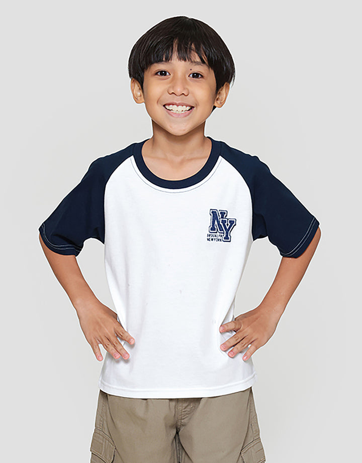 Little M Apl Ny Dpn Blkg Kaos Oversize Anak Laki-laki
