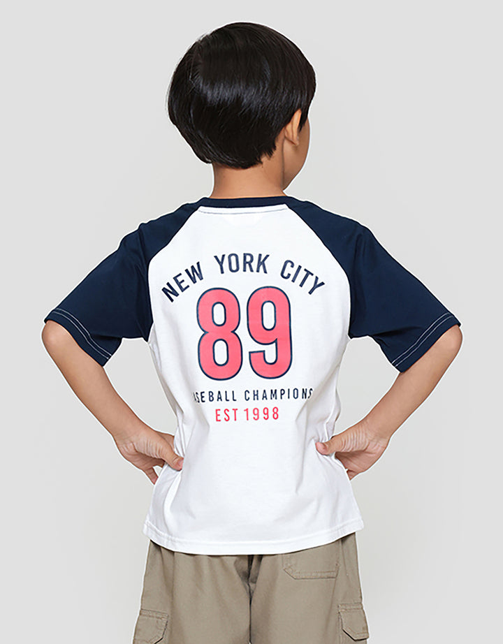 Little M Apl Ny Dpn Blkg Kaos Oversize Anak Laki-laki