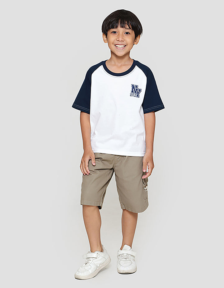 Little M Apl Ny Dpn Blkg Kaos Oversize Anak Laki-laki