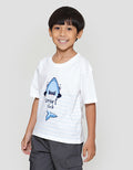 Little M Komb Slr Smart Shark Kaos Oversize Anak Laki-laki