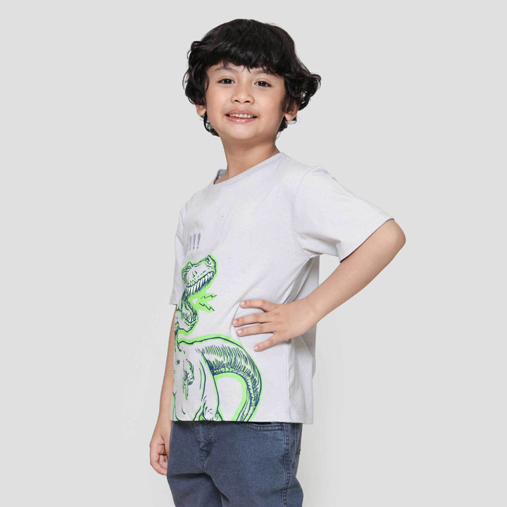 Little M Roar Dino Kaos Anak Laki-laki