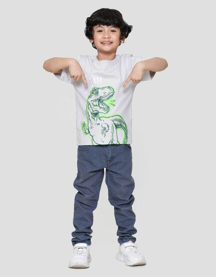 Little M Roar Dino Kaos Anak Laki-laki
