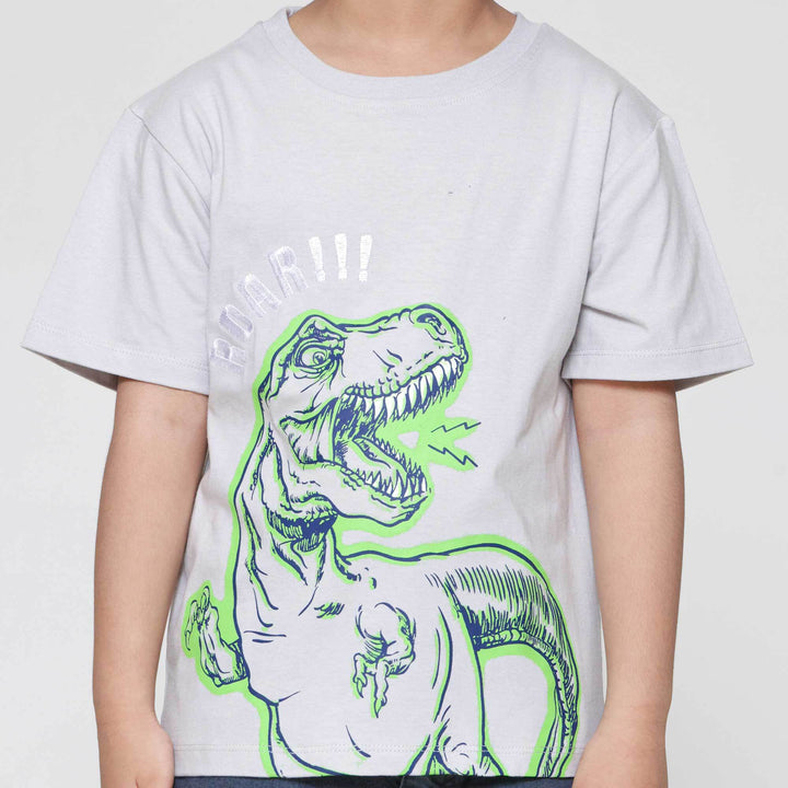 Little M Roar Dino Kaos Anak Laki-laki