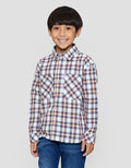Little M Oversize Slub Wash Kemeja Anak Laki-laki