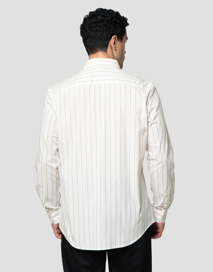 Cole Smart Fit Stripe Multi Color Kemeja Pria