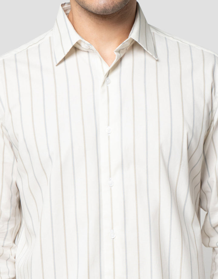Cole Smart Fit Stripe Multi Color Kemeja Pria