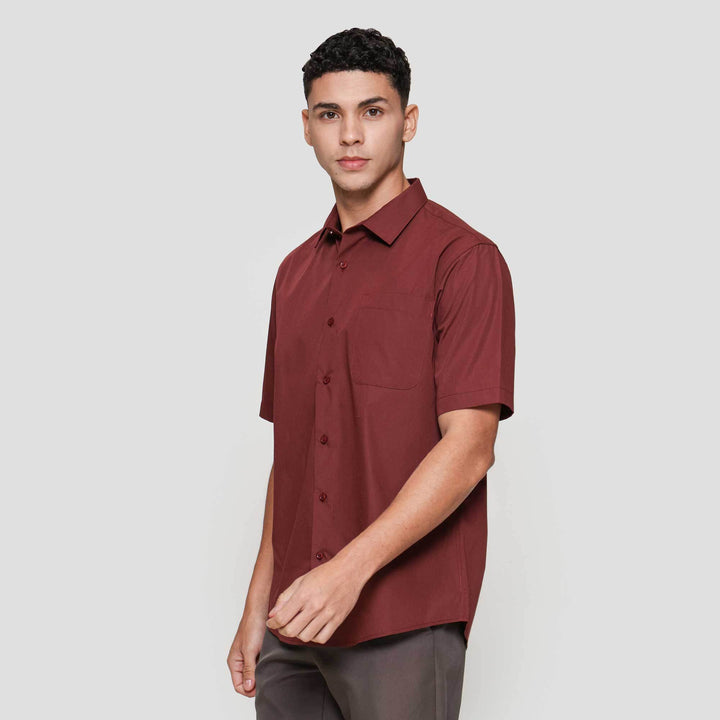 Cole Basic Solid Reg Fit Kemeja Pria