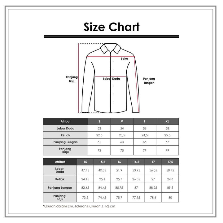 COLE BASIC SOLID SLIM KEMEJA LENGAN PANJANG PRIA