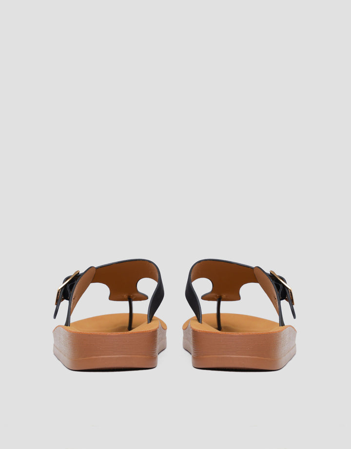 St. Yves Buckle Sandal Flip Flops FQ9 Wanita