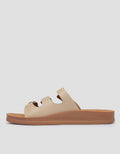 ST. YVES SANDAL SLIPPER TRIPLE STRAP BUCKLE FQ15 WANITA