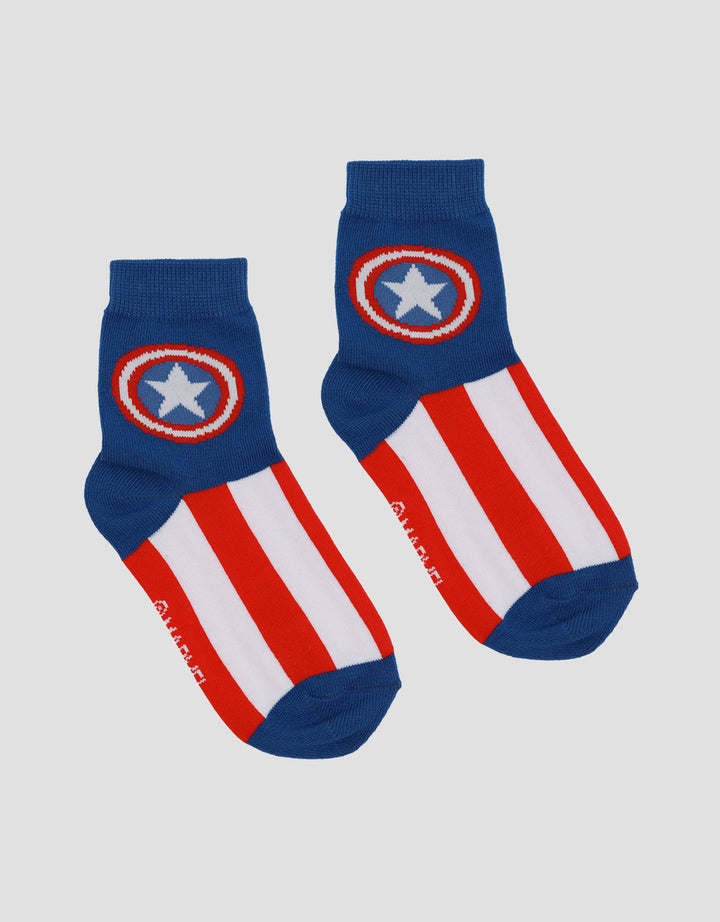 Marvel Logo Captain America Kaus Kaki Bayi