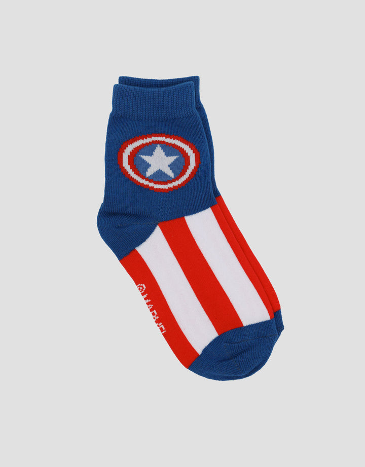 Marvel Logo Captain America Kaus Kaki Bayi