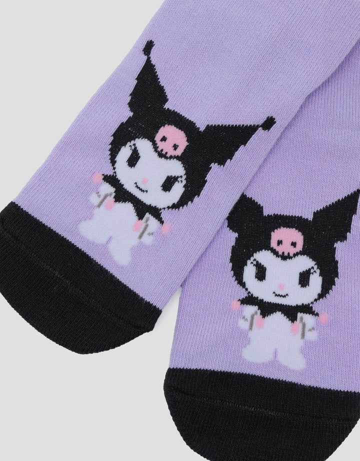 Character Print Kuromi Love Kaus Kaki Bayi