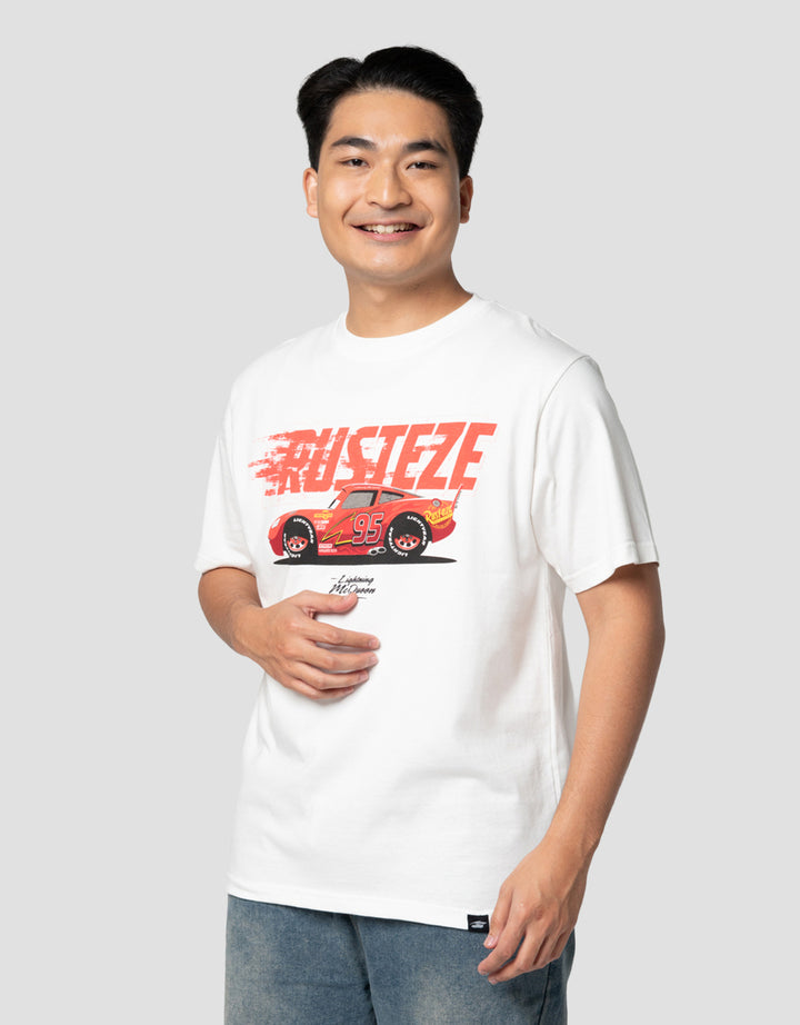 Disney Cars Rusteze Front Print Kaos Pria