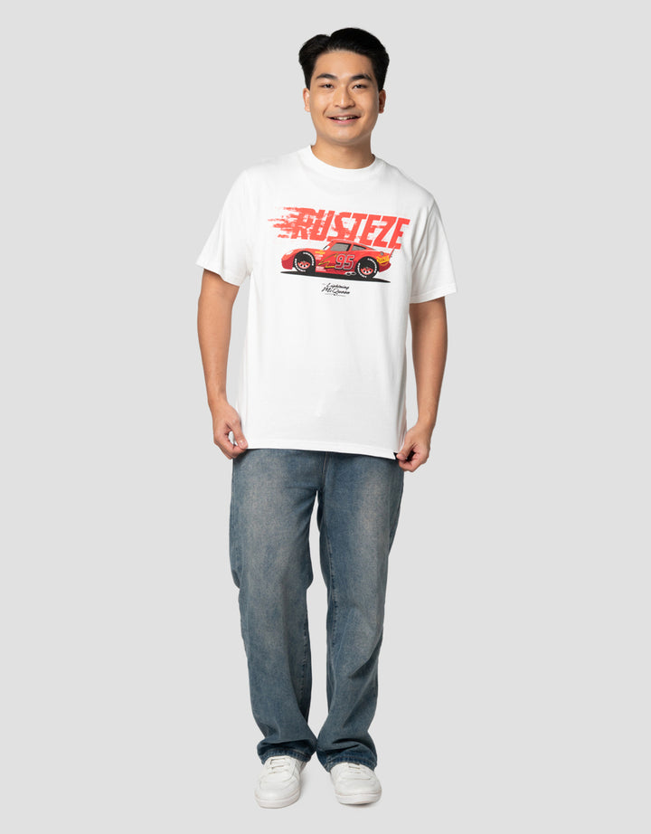 Disney Cars Rusteze Front Print Kaos Pria