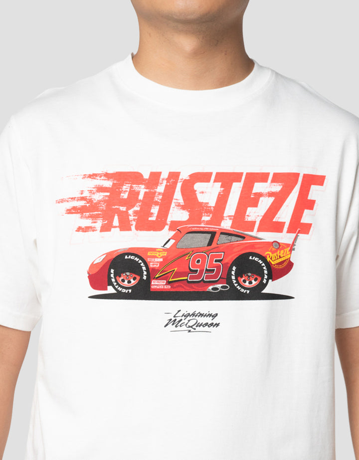 Disney Cars Rusteze Front Print Kaos Pria