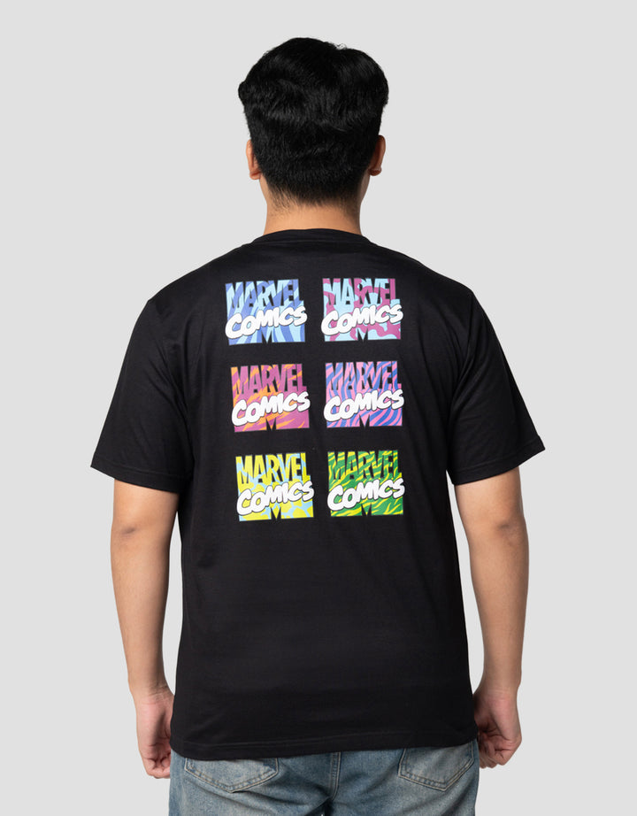 Marvel Marvel Comics Logo In Different Kaos Pria