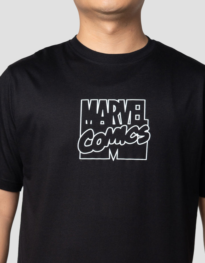Marvel Marvel Comics Logo In Different Kaos Pria