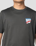 Marvel Avengers Colorful Text Logo Kaos Pria