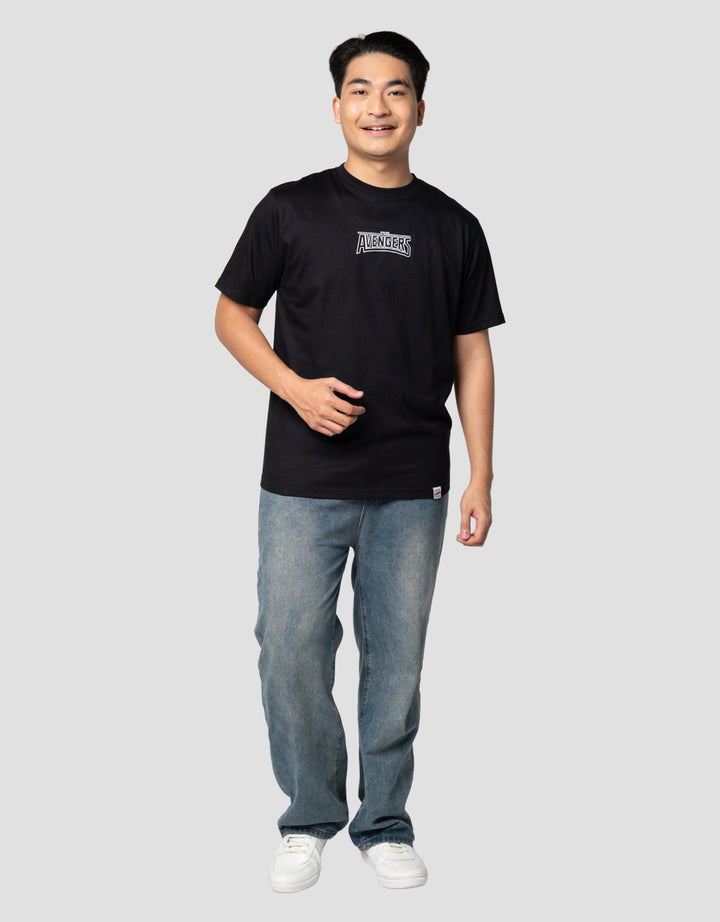 Marvel Avengers Monochrome Logo Kaos Pria