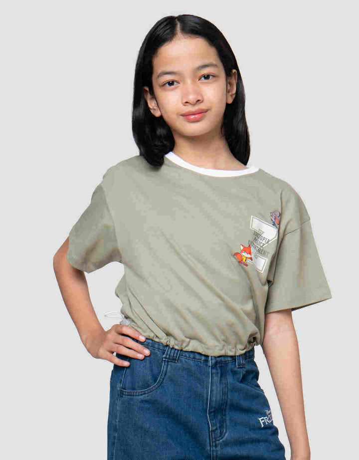 Disney Zootopia Alphabet Kaos Anak Perempuan