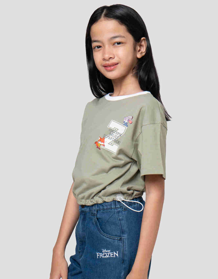 Disney Zootopia Alphabet Kaos Anak Perempuan