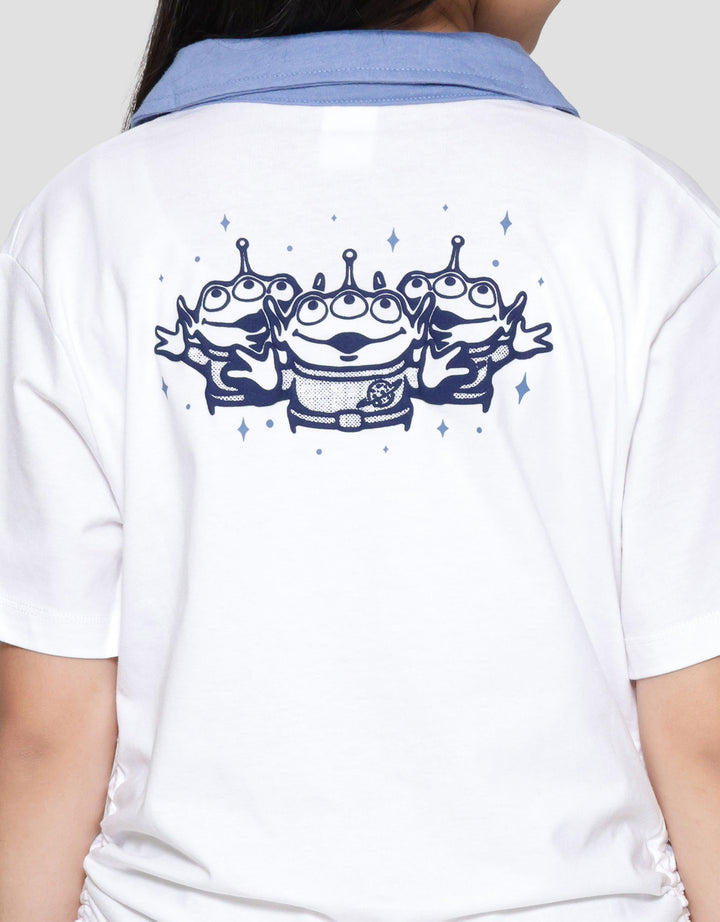 Disney Serut Toy Story Kaos Polo Anak Perempuan