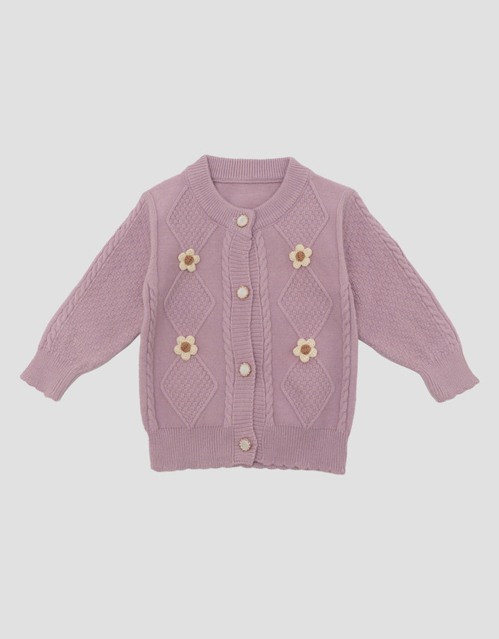 MXM LITTLE M LOL FLOWER CARDIGAN ANAK PEREMPUAN