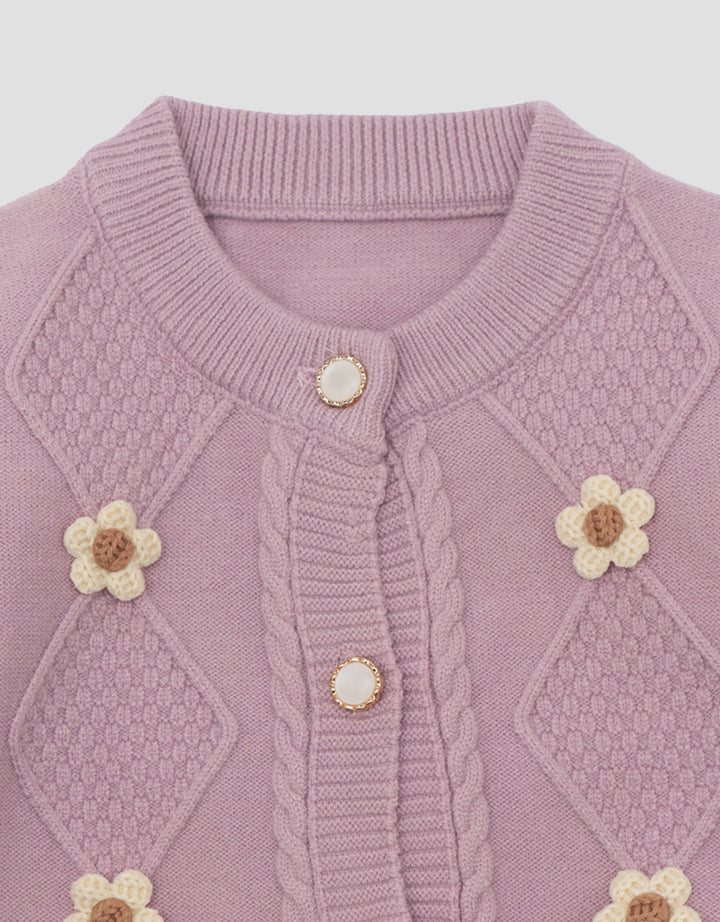 MXM LITTLE M LOL FLOWER CARDIGAN ANAK PEREMPUAN