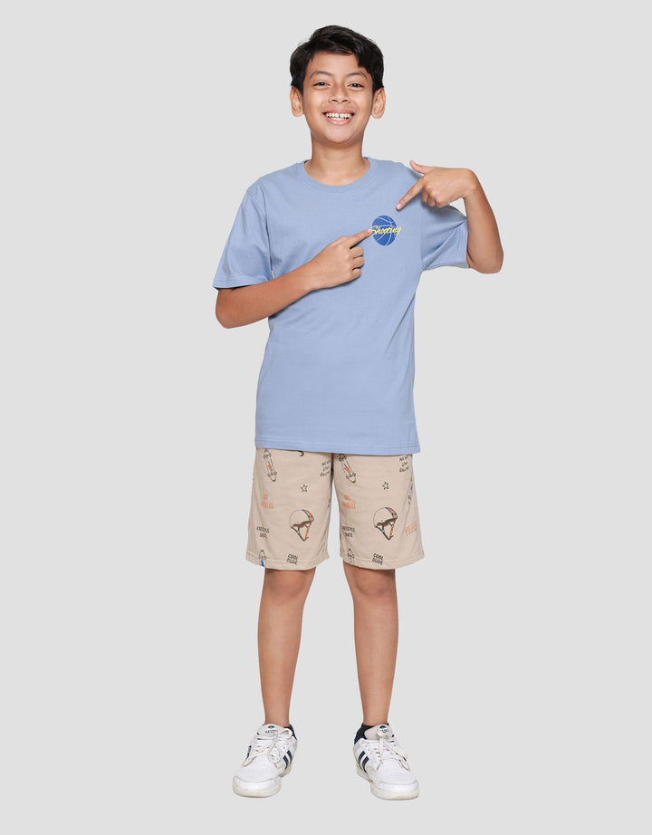 Nevada Two Sided Print Shooting Ball Kaos Anak Laki-laki