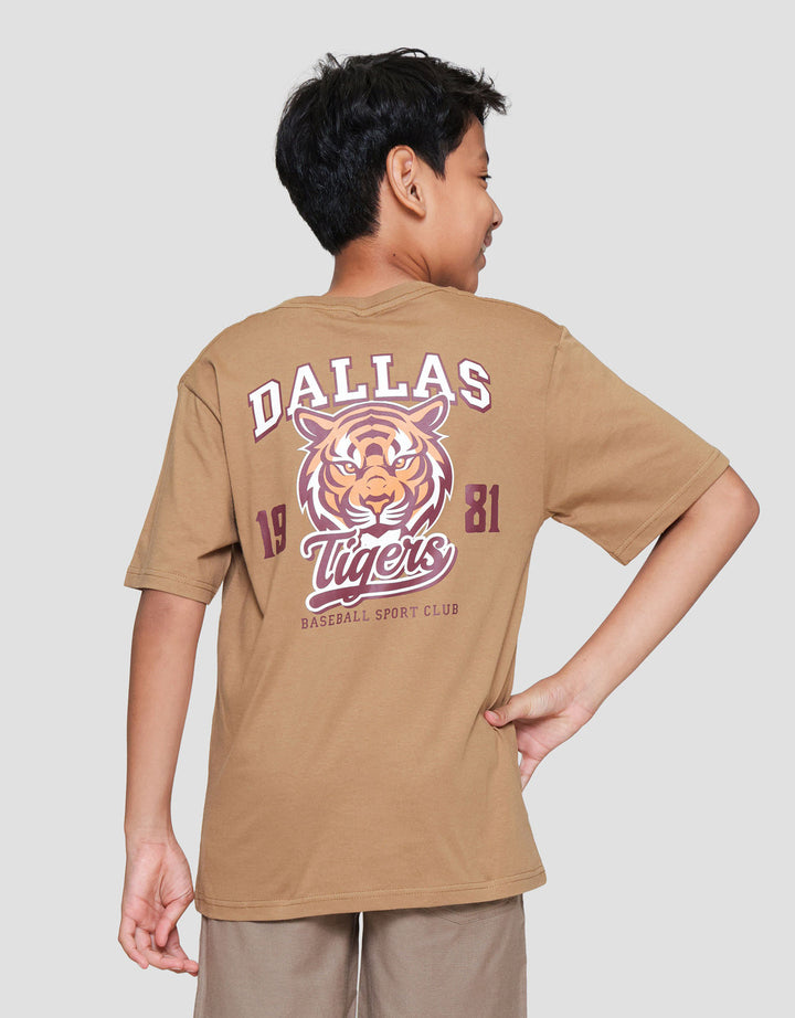 Nevada Two Sided Print Baseball Dallas Kaos Anak Laki-laki