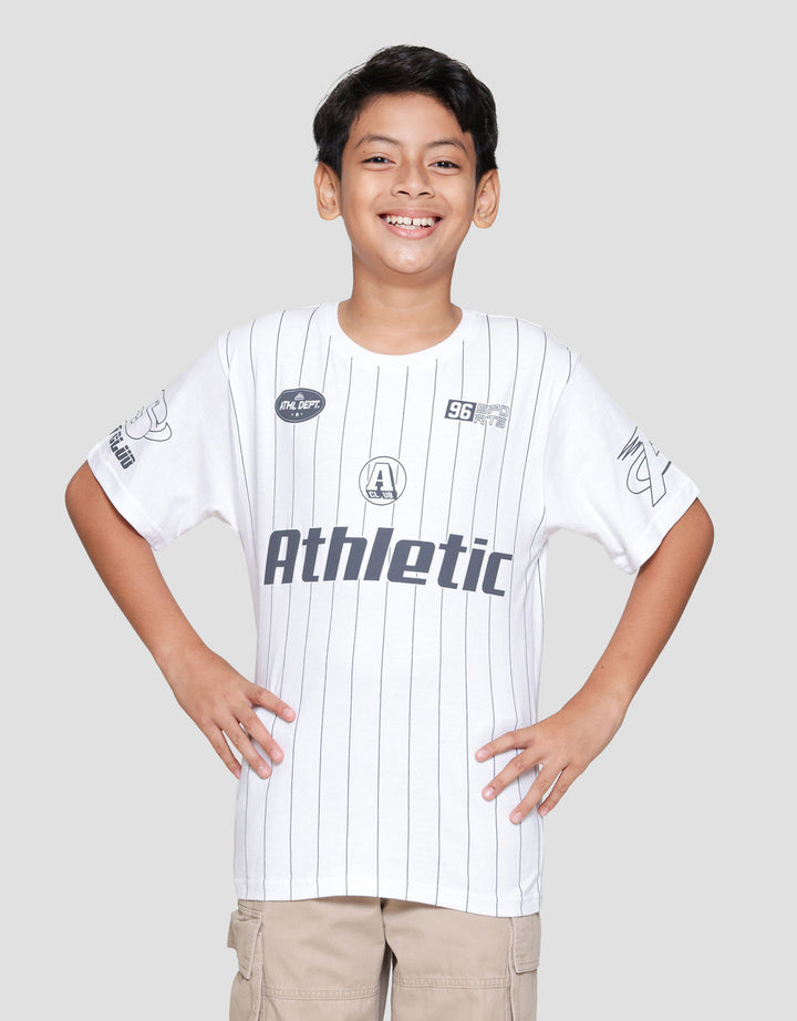 Nevada Full Print Stripes Athletic Kaos Anak Laki-laki