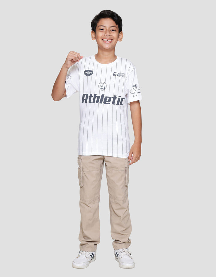 Nevada Full Print Stripes Athletic Kaos Anak Laki-laki