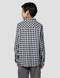 Nevada Checkered Corduroy Kemeja Anak Laki-laki