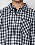 Nevada Checkered Corduroy Kemeja Anak Laki-laki