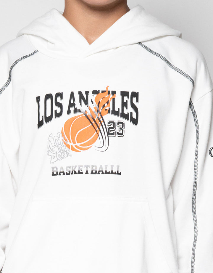 Nevada Hoodie Print City Basket Ball Sweater Anak Laki-laki